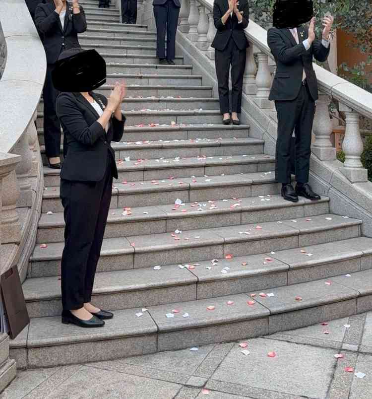 実際の挙式の雰囲気を体験させていただきました