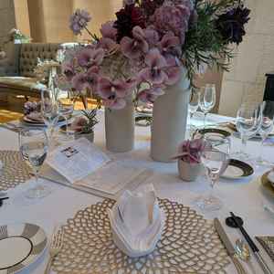 フェアの試食会の机。