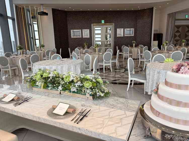 主役からの目線。当日はここに家族や友人が並ぶんだと考えたら結婚式がしたくなりました。