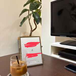 打ち合わせをさせていただいたお部屋のしゃしんです。ドリンクもご用意いただきました。