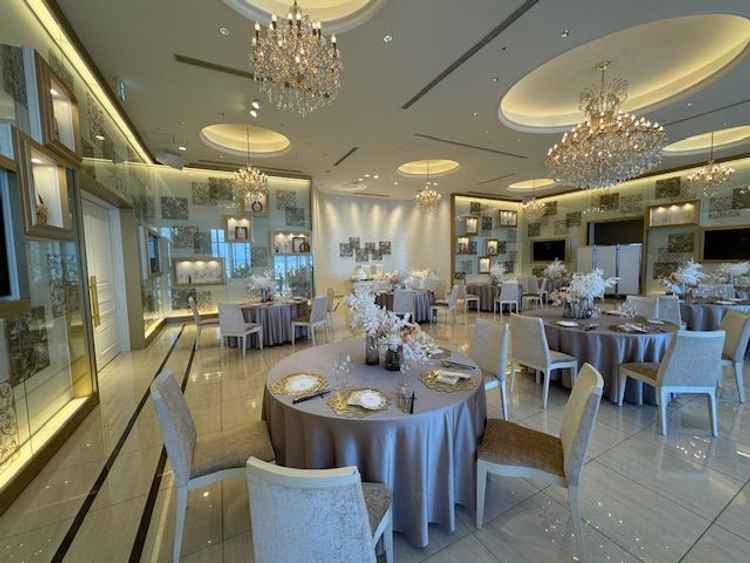 壁面の装飾やライブキッチンがある会場でよかった。