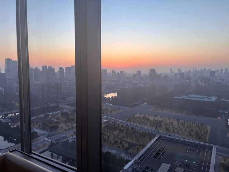 ゲストの待機するところからの眺め。