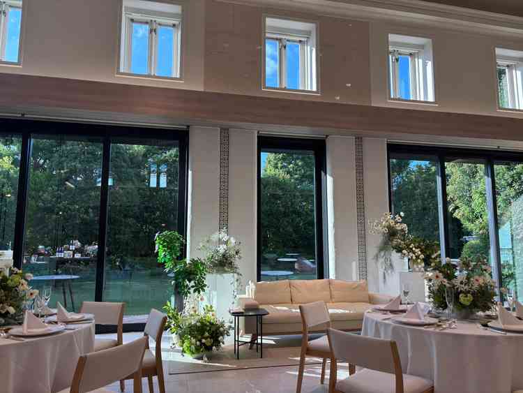 披露宴会場のイタリア館です。