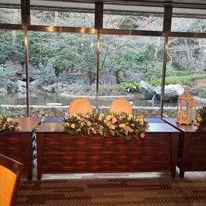 マグノリアの解除。窓の外の庭園が、緑と池ととても自然を感じてよかった。落ち着いて大人に雰囲気だと思う