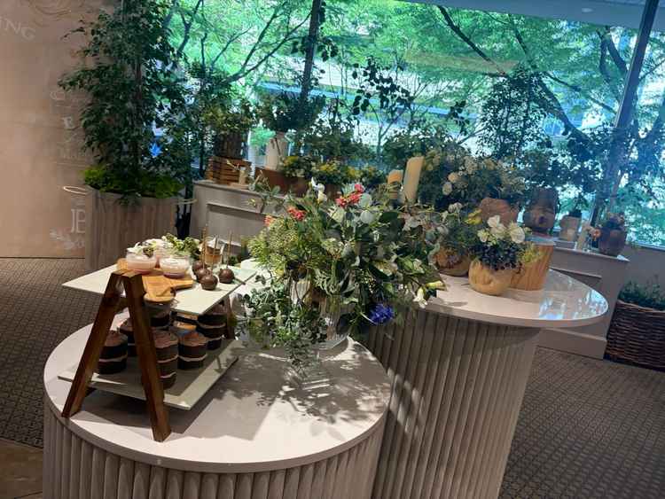 ウェルカムスペースが、すでに沢山おいてあり装飾品を揃えるのが少なくていいた思った。