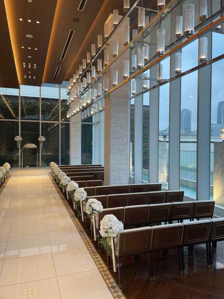 5-6Fフロアのチャペル。雨空でも天気の悪さはさほど気にならなかった。