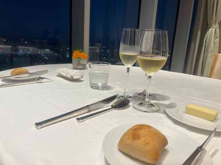 お邪魔した時間は夕暮れで、景色は抜群でした。