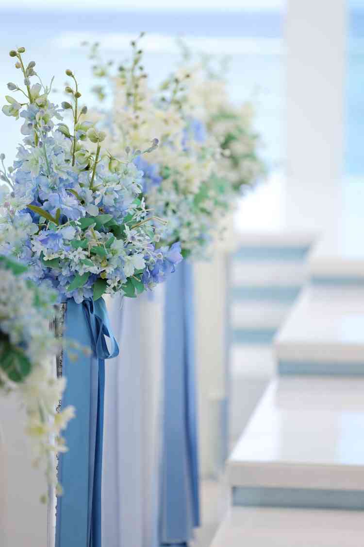 造花だと思いますが、会場の雰囲気とバッチリでとても気に入りました。