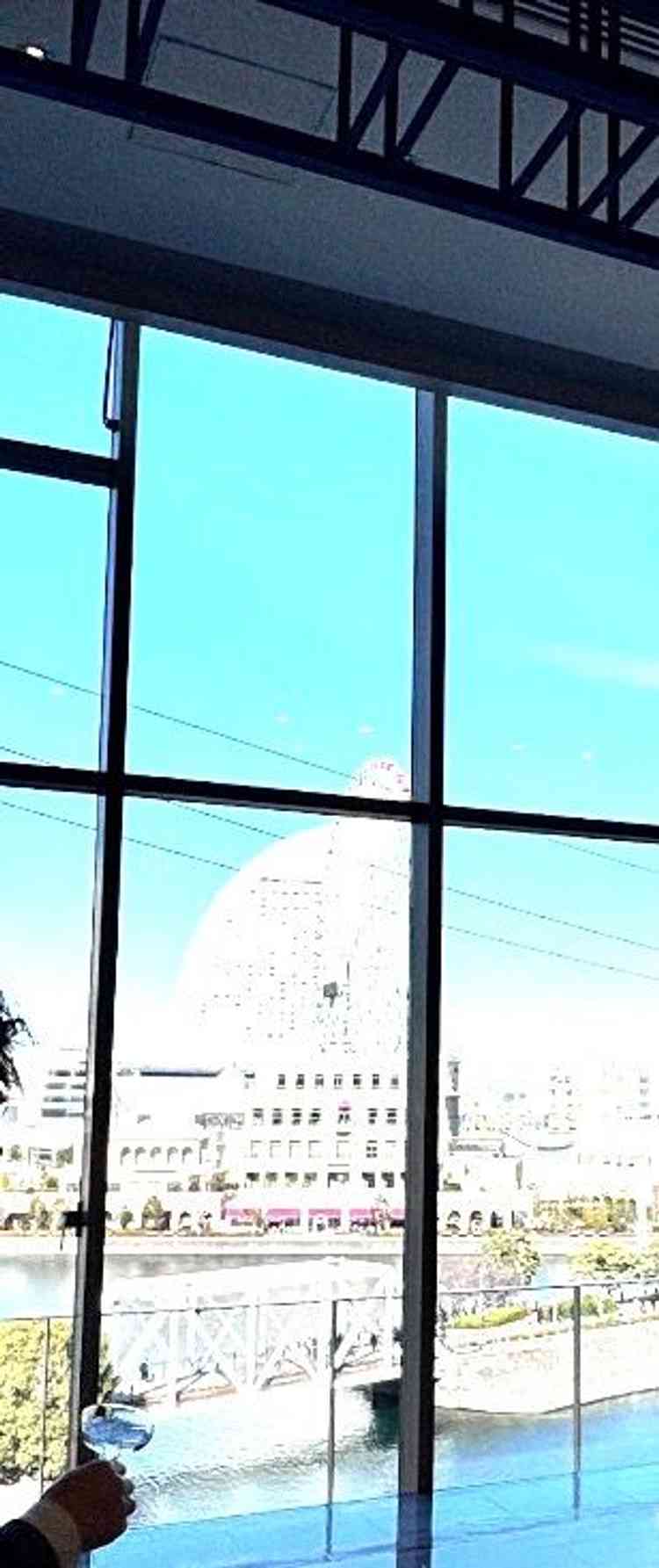披露宴会場からのみなとみらいの景色