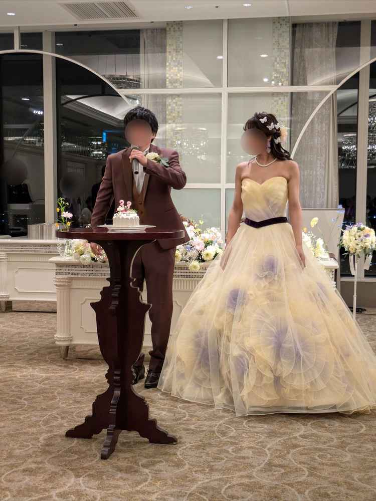 お色直し後行われた、新郎の誕生日祝い。参列者全員でハッピーバースデーを歌った一体感が良かった。