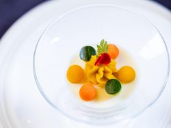 冷たいポティロンのスープとビシソワーズ