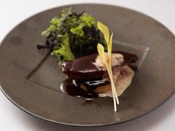 フォアグラのポワレ とうもろこしのガレット