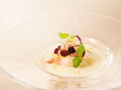 地場野菜のすり流し
山葵香る牡丹海老のマリネ