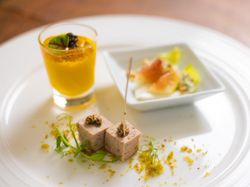 地場野菜のすり流し
山葵香る牡丹海老のマリネ