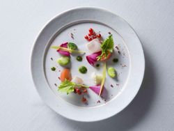 地場野菜のすり流し
山葵香る牡丹海老のマリネ