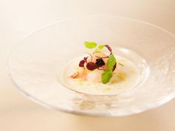 地場野菜のすり流し
山葵香る牡丹海老のマリネ