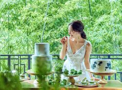 テラスで叶えるデザートビュッフェ