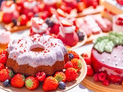 季節のデザートビュッフェ