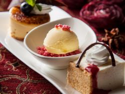 リンゴのシブースト ヴァニラのグラス添え