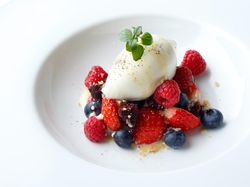 プレミアムミルクと塩のソルベ