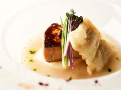 フォアグラと茸の和風マリアージュ