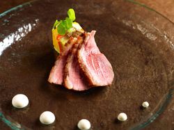 鴨胸肉のロースト とうふのクリーム