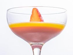 ルビーチョコの滑らかクリーム オレンジソース