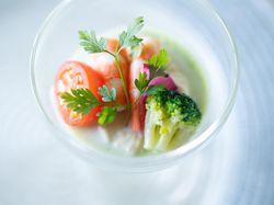 - Amuse -
季節野菜のムース 旬菜の盛り合わせ