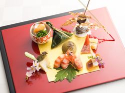 御祝肴:祝先付七品と胡麻豆腐