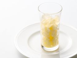 お口直し
葡萄のソルベ ミントゼリー