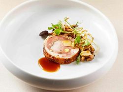 銘柄豚のバロティーヌ マルサラ酒のソース