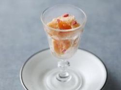 ピンクグレープフルーツのフローズンジュレ