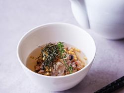 雑穀米の出汁茶漬け