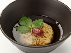 焼きリゾットのスープ仕立て