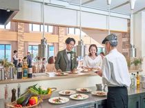 披露宴会場では珍しいオープンキッチンで贅沢なおもてなし