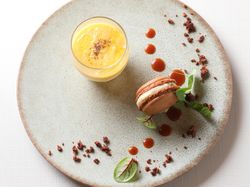 コーヒーとチーズのマカロン
旬野菜のポタージュスープ