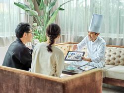 料理の内容をシェフと直接相談OK