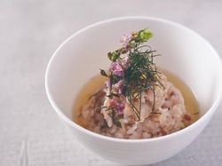 雑穀米の和風出汁茶漬け