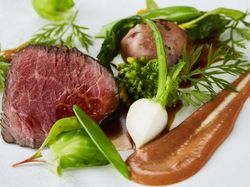 大和榛原牛の炭火焼き 古代ひしお