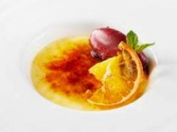 オレンジのブリュレ
カシスのアイス