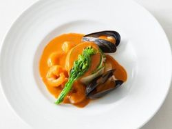 真鯛のブレゼ ノルマンディー風 シードルクリームソース
