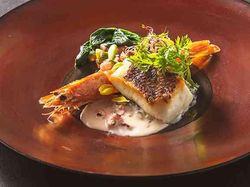 "料理長厳選"奇跡の海老と真鯛のオーブン焼き 日本のアンチョビ 塩辛との出逢い