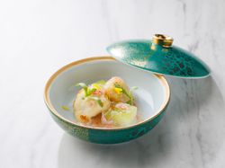 【温前菜】 鱧の変わり揚げ 柚香餡