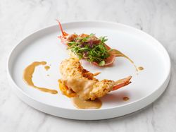 【魚料理】イセエビの雲丹味噌焼