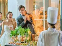 シェフが登場してゲストの皆様にサプライズ演出!!