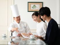 お打ち合わせは総料理長と