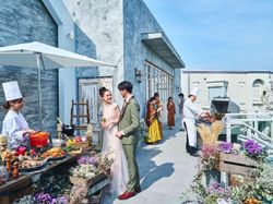 テラスで行うマルシェBBQ