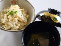 炊き込みご飯・お吸い物