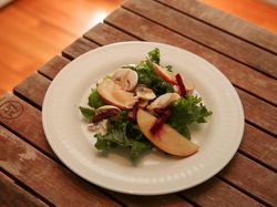 ケールとサラダほうれん草のサラダ