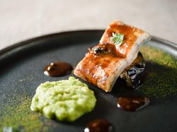 鰻と茄子 山椒 旬の野菜のすり流し